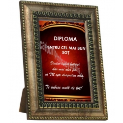 Diploma in rama Pentru cel mai bun Sot!